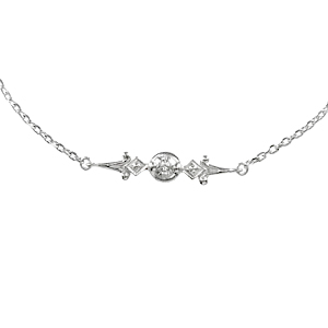 photo:18K White Gold Venusarrows Diamond lily design bracelet