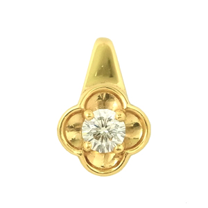 photo:24K Yellow Gold Venusarrows Diamond flower design pendanthead