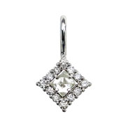 Photo:18K rough diamond pendanthead