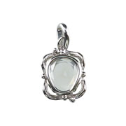 Photo:18K White Gold Diamond froral design pendanthead