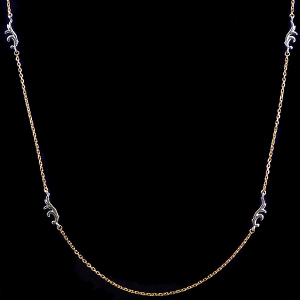 photo:18K 2tone design necklace