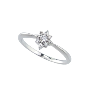 photo:18K White Gold Twinkle Star Venusarrows Diamond ring