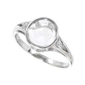 photo:18K White Gold 0.4ctUP Diamond design ring