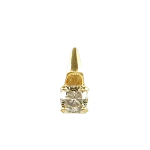 24K Yellow Gold brown dimond pendanthead
