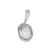 Photo:18K White Gold Diamond simple design pendanthead