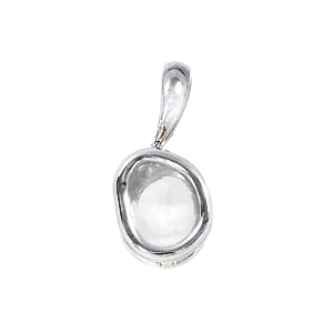 photo:18K White Gold Diamond simple design pendanthead