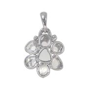 Photo:photo:18K White Gold seven-stone Diamond design pendanthead