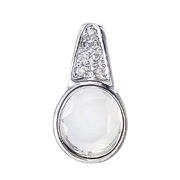 Photo:18K White Gold 0.3ctUP Impressive Diamond pendanthead