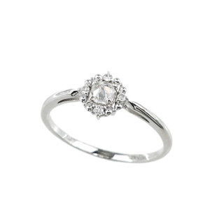 Photo:18K White Gold early-star Diamond ring 0.15ctUP