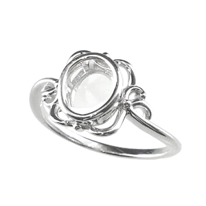 photo:18K White Gold Diamond froral design ring