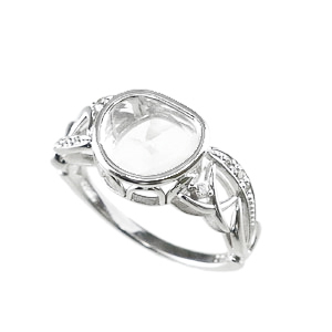 photo:18K White Gold Impressive Diamond 0.5ctUP design ring