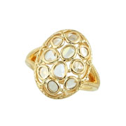 Photo:18K Yellow Gold assembly Diamond ring